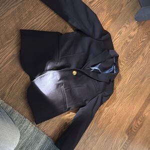 Navy Blazer with Gold Button